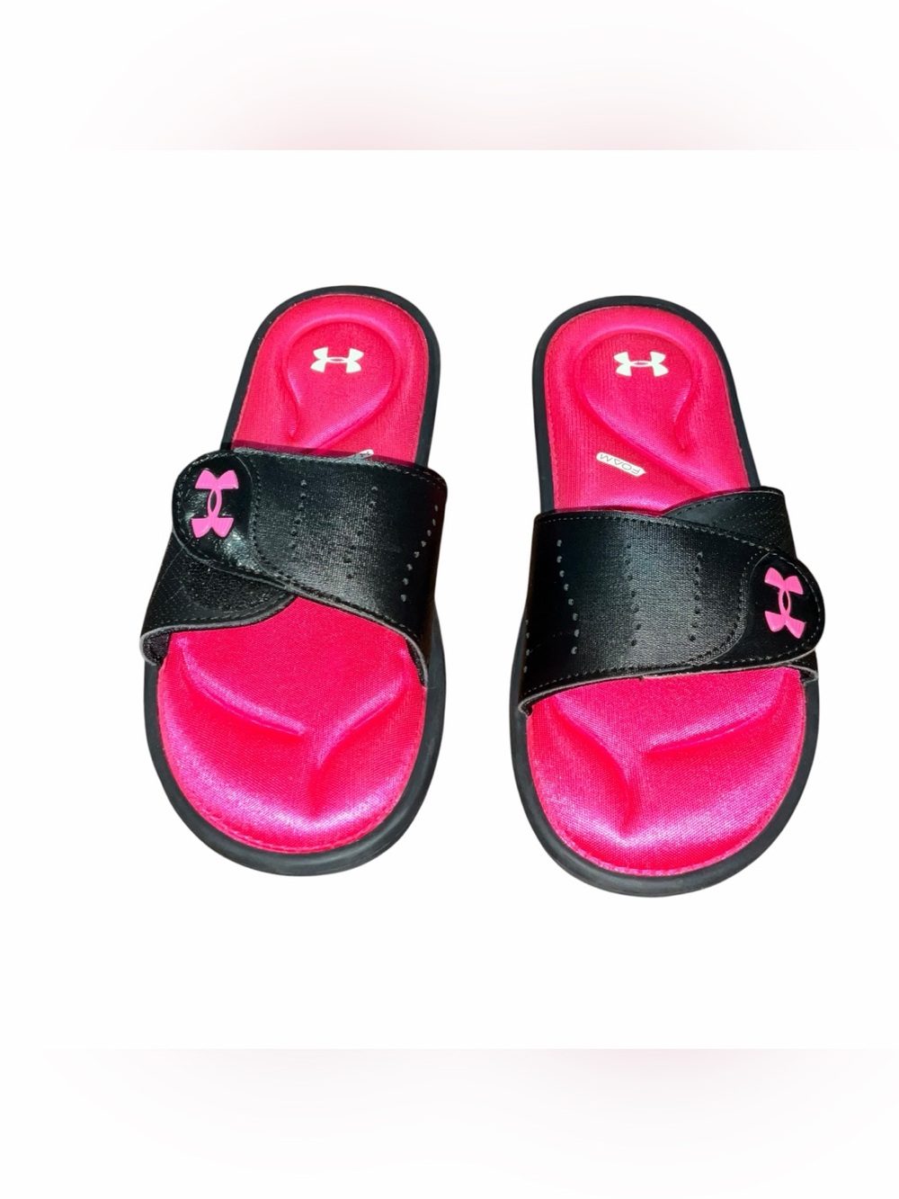 Under Armour Slide Sandals Women’s Size 6 – Black/Pink